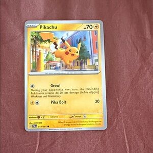 Pikachu Pokémon Trading Card